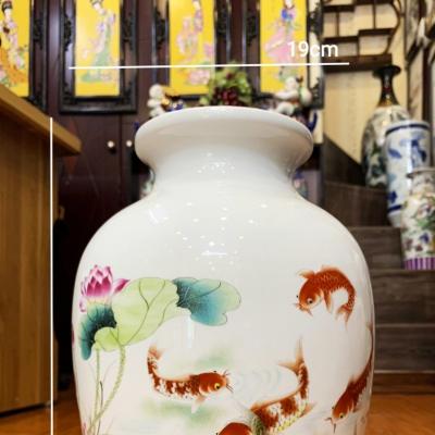 Bộ Bình Đĩa Cảnh Cá Chép Hoa Sen
