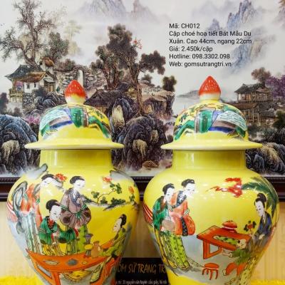 Cặp Chóe Bát Mẫu Du Xuân